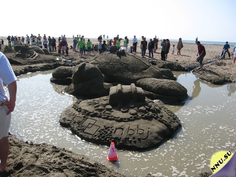 Черепаший остров из песка
