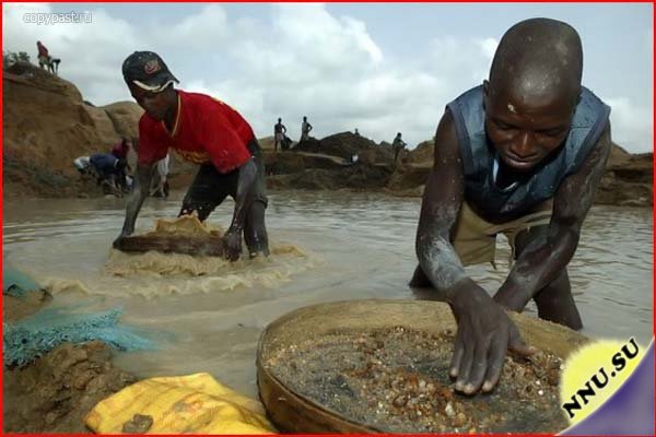 Добыча алмазов в Сьерра-Леоне