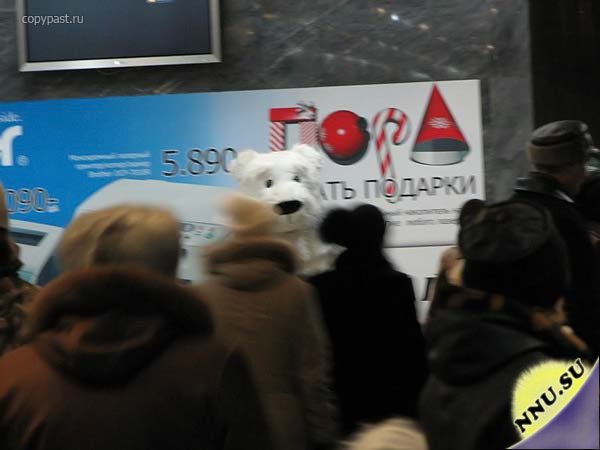 Белый мишка в Екатеринбургском метро