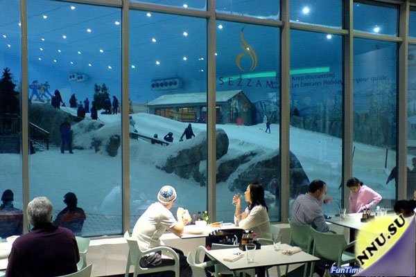 Зимний ресторан в Дубае