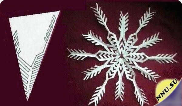 Как вырезать красивую снежинку из бумаги