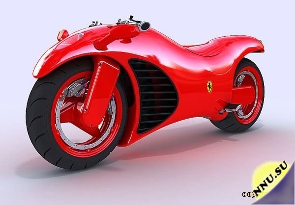 Мотоцикл Ferrari с двигателем V4 и тачскрин-управлением